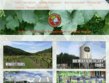 Tablet Screenshot of centralvirginiawinetours.com